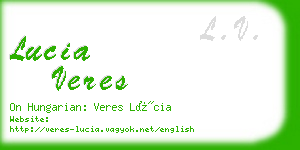lucia veres business card